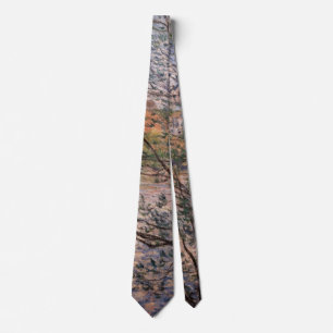 Claude Monet - Springtime through the branches Neck Tie