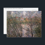 Claude Monet - Springtime through the branches Postcard<br><div class="desc">Springtime through the branches / Banks of the Seine / The Isle Grande-Jatte on the Seine / Le Printemps a travers les branches - Claude Monet,  1878</div>