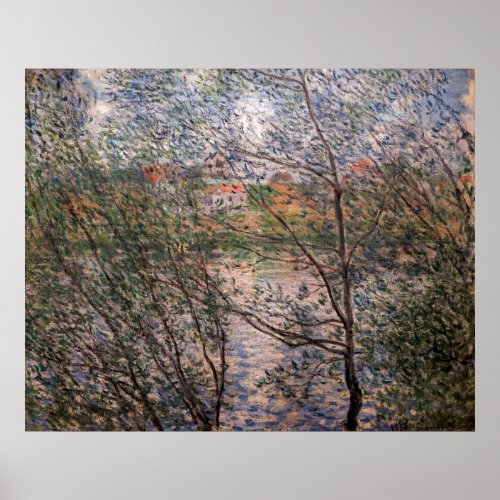 Claude Monet _ Springtime through the branches Poster