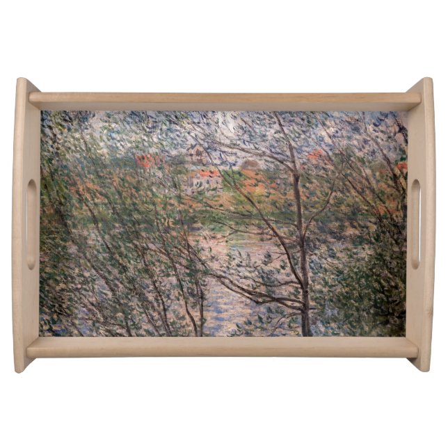 Claude Monet - Springtime through the branches Serving Tray (Front)
