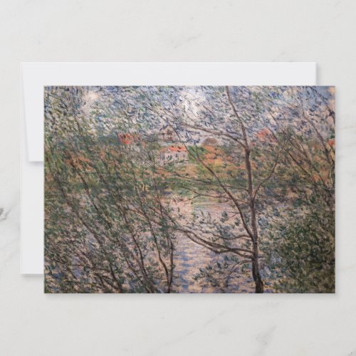 Claude Monet _ Springtime through the branches Thank You Card
