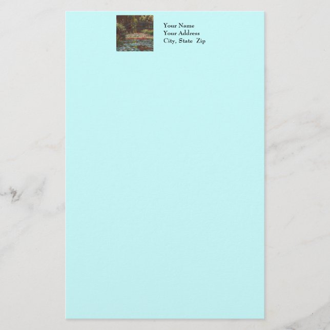 Claude Monet Stationery (Front)
