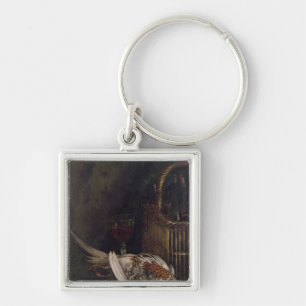 Claude Monet Still Life with a Pheasant, c.1861 Keychain