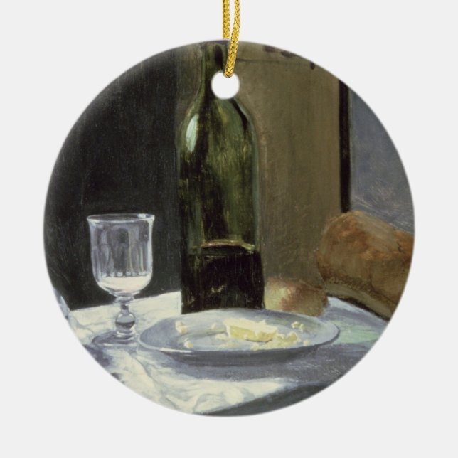 Claude Monet | Still Life with Bottles Ceramic Ornament (Front)