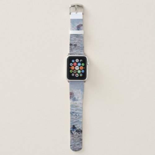 Claude Monet _ Storm off the Belle_Ile Coast Apple Watch Band