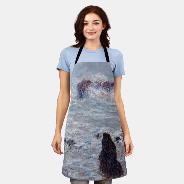 Claude Monet - Storm off the Belle-Ile Coast Apron (Worn)