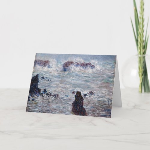 Claude Monet _ Storm off the Belle_Ile Coast Card