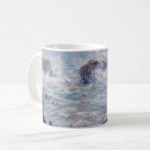 Claude Monet _ Storm off the Belle_Ile Coast Coffee Mug