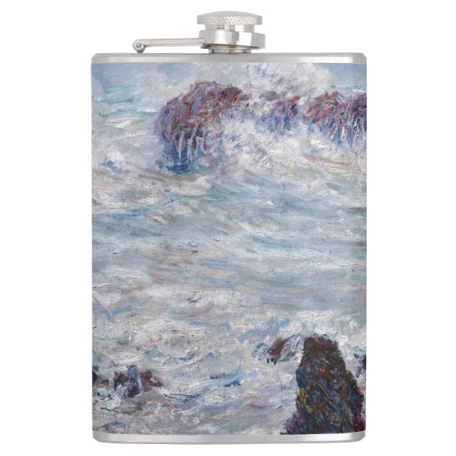 Claude Monet - Storm off the Belle-Ile Coast Flask (Front)