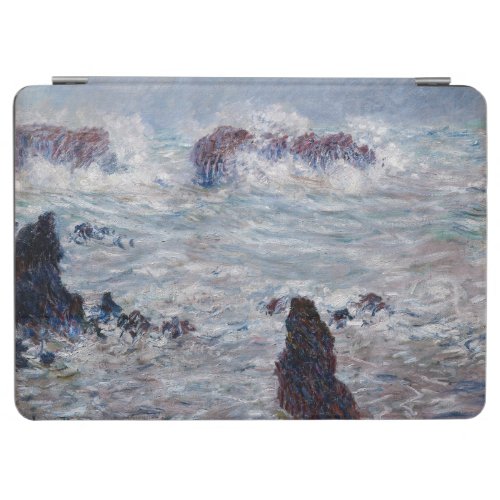 Claude Monet _ Storm off the Belle_Ile Coast iPad Air Cover
