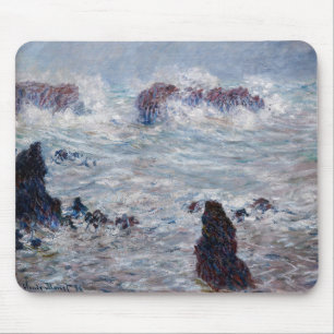 Claude Monet - Storm off the Belle-Ile Coast Mouse Pad