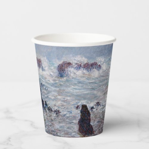 Claude Monet _ Storm off the Belle_Ile Coast Paper Cups