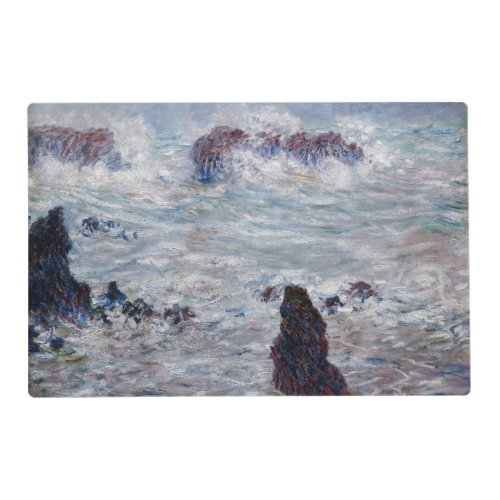 Claude Monet _ Storm off the Belle_Ile Coast Placemat