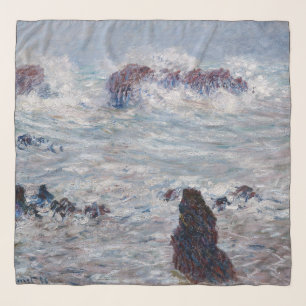 Claude Monet - Storm off the Belle-Ile Coast Scarf