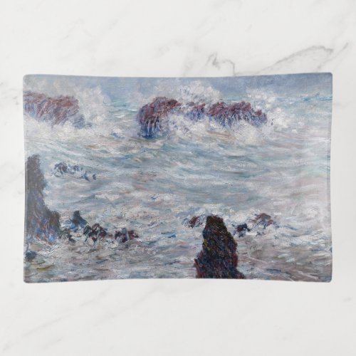 Claude Monet _ Storm off the Belle_Ile Coast Trinket Tray