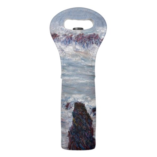 Claude Monet _ Storm off the Belle_Ile Coast Wine Bag