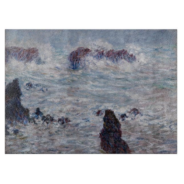 Claude Monet - Storm off the Belle-Ile Cutting Board (Front)