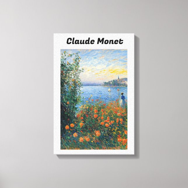 Claude Monet Stretched Canvas Print (Front)