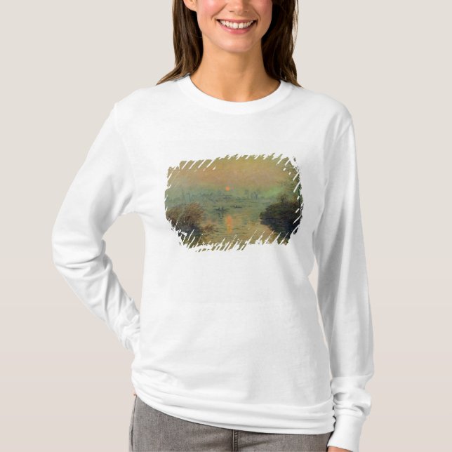 Claude Monet | Sun Setting over the Seine T-Shirt (Front)