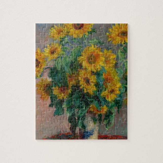 Claude Monet, Sunflower Jigsaw Puzzle (Vertical)