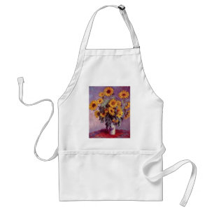 Claude Monet // Sunflowers Adult Apron