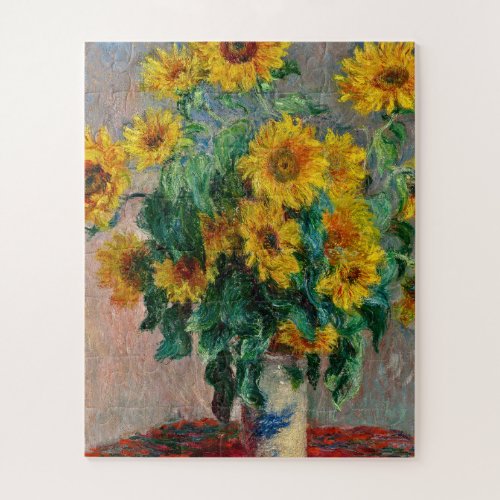 Claude Monet _ Sunflowers Jigsaw Puzzle