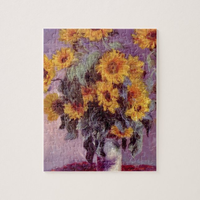 Claude Monet // Sunflowers Jigsaw Puzzle (Vertical)