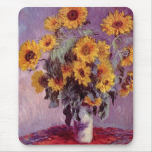 Claude Monet // Sunflowers Mouse Pad
