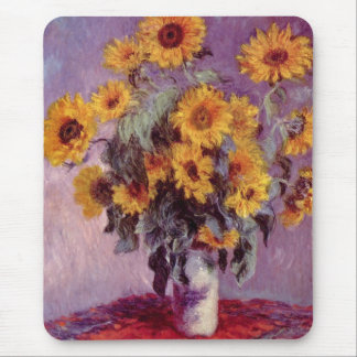 Claude Monet // Sunflowers Mouse Pad