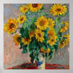 Claude Monet - Sunflowers Poster