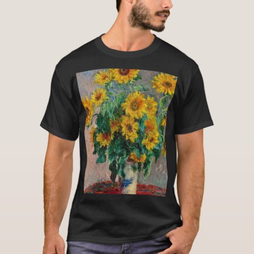 Claude Monet _ Sunflowers T_Shirt