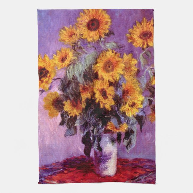 Claude Monet: Sunflowers Towel (Vertical)