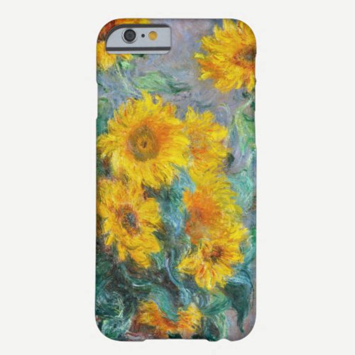 Claude Monet Sunflowers Vintage Floral Barely There iPhone 6 Case