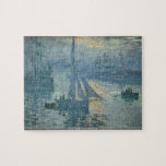 Claude Monet - Sunrise at seaside puzzle<br><div class="desc">Sunrise at seaside by Claude Monet. Great painting titled Sunrise at seaside,  made by Claude Monet.</div>