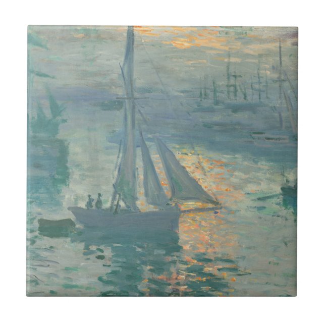 Claude Monet - Sunrise Ceramic Tile (Front)