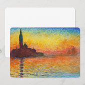 Claude Monet Sunset In Venice Impressionist Art (Front/Back)