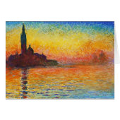 Claude Monet Sunset In Venice Impressionist Art (Front Horizontal)