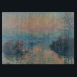 Claude Monet - Sunset on the Seine at Lavacourt Cutting Board<br><div class="desc">Sunset on the Seine at Lavacourt,  Winter Effect / Soleil couchant sur la Seine a Lavacourt,  effet d'hiver - Claude Monet,  Oil on Canvas, 1880</div>