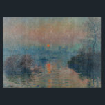 Claude Monet - Sunset on the Seine at Lavacourt Cutting Board<br><div class="desc">Sunset on the Seine at Lavacourt,  Winter Effect / Soleil couchant sur la Seine a Lavacourt,  effet d'hiver - Claude Monet,  Oil on Canvas, 1880</div>