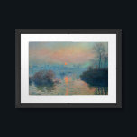 Claude Monet - Sunset on the Seine at Lavacourt Framed Art<br><div class="desc">Sunset on the Seine at Lavacourt,  Winter Effect / Soleil couchant sur la Seine a Lavacourt,  effet d'hiver - Claude Monet,  Oil on Canvas, 1880</div>