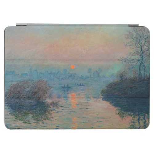 Claude Monet _ Sunset on the Seine at Lavacourt iPad Air Cover
