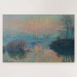 Claude Monet - Sunset on the Seine at Lavacourt Jigsaw Puzzle<br><div class="desc">Sunset on the Seine at Lavacourt,  Winter Effect / Soleil couchant sur la Seine a Lavacourt,  effet d'hiver - Claude Monet,  Oil on Canvas, 1880</div>