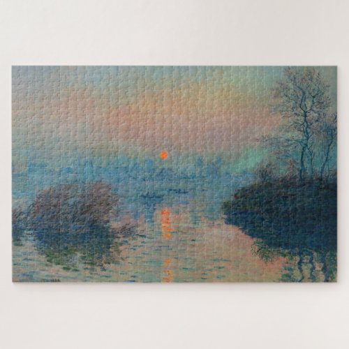 Claude Monet _ Sunset on the Seine at Lavacourt Jigsaw Puzzle
