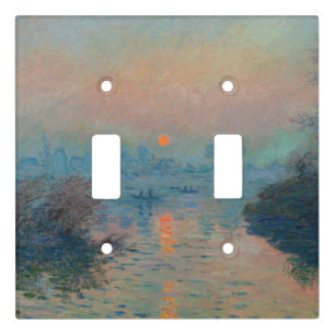 Claude Monet - Sunset on the Seine at Lavacourt Light Switch Cover
