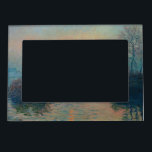 Claude Monet - Sunset on the Seine at Lavacourt Magnetic Frame<br><div class="desc">Sunset on the Seine at Lavacourt,  Winter Effect / Soleil couchant sur la Seine a Lavacourt,  effet d'hiver - Claude Monet,  Oil on Canvas, 1880</div>