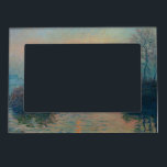 Claude Monet - Sunset on the Seine at Lavacourt Magnetic Frame<br><div class="desc">Sunset on the Seine at Lavacourt,  Winter Effect / Soleil couchant sur la Seine a Lavacourt,  effet d'hiver - Claude Monet,  Oil on Canvas, 1880</div>