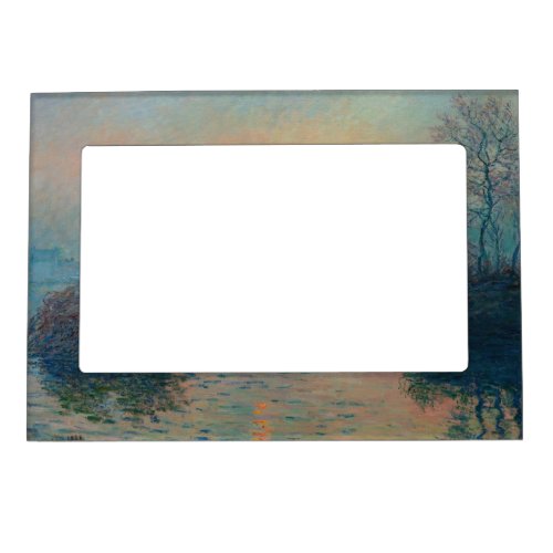 Claude Monet _ Sunset on the Seine at Lavacourt Magnetic Frame