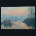 Claude Monet - Sunset on the Seine at Lavacourt Metal Print<br><div class="desc">Sunset on the Seine at Lavacourt,  Winter Effect / Soleil couchant sur la Seine a Lavacourt,  effet d'hiver - Claude Monet,  Oil on Canvas, 1880</div>