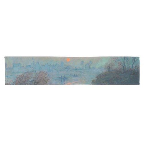 Claude Monet _ Sunset on the Seine at Lavacourt Short Table Runner