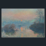 Claude Monet - Sunset on the Seine at Lavacourt Tissue Paper<br><div class="desc">Sunset on the Seine at Lavacourt,  Winter Effect / Soleil couchant sur la Seine a Lavacourt,  effet d'hiver - Claude Monet,  Oil on Canvas, 1880</div>